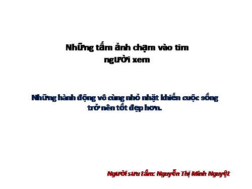 Những tấm ảnh chạm vào tim người xem