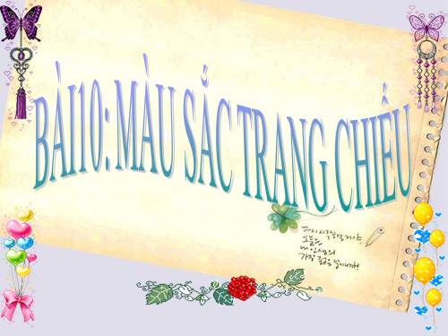 Bài 10. Màu sắc trên trang chiếu