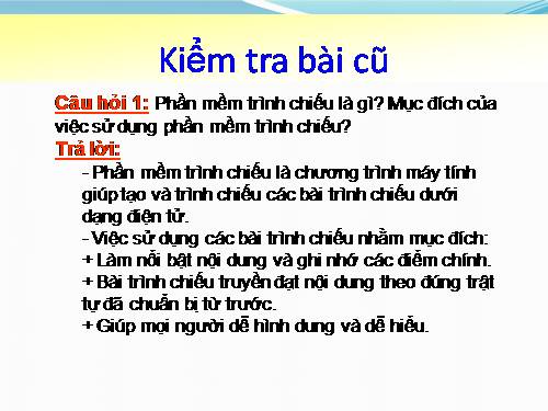 Bài 9. Bài trình chiếu