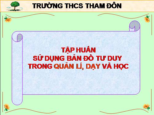 Sử dụng bản đồ tư duy