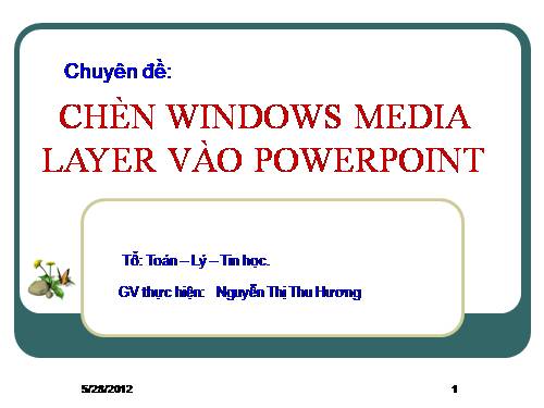 chèn WMA vào PowerPoint