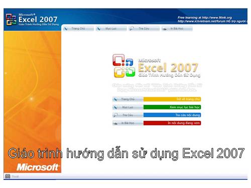 Giao trinh Excel 2007 toan tap.