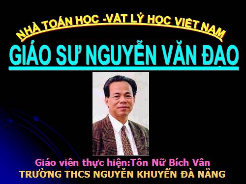 GS NGUYEN VAN DAO