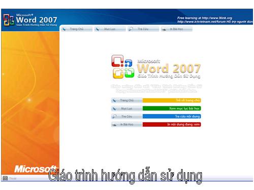 Giao trinh Word 2007.