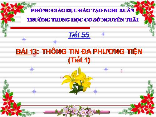 Bài 13. Thông tin đa phương tiện