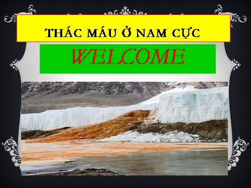 Thác máu ở Nam cực