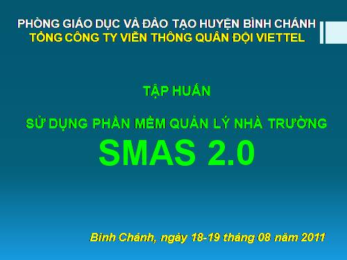 hướng dẫn SMAS