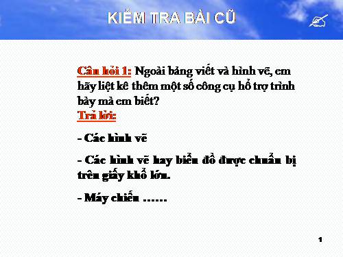 Bài 9. Bài trình chiếu