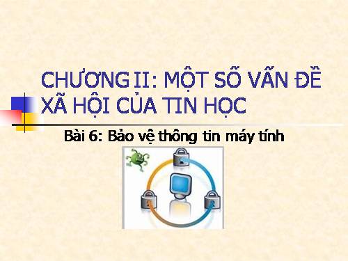 Bài 6. Bảo vệ thông tin máy tính