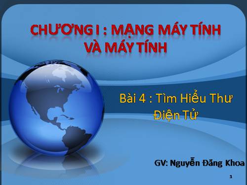 Bài 4. Tìm hiểu thư điện tử