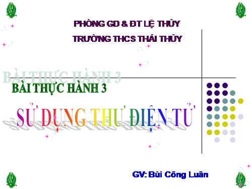 Bài thực hành 3. Sử dụng thư điện tử