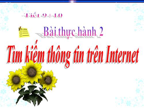 Bài thực hành 2. Tìm kiếm thông tin trên Internet