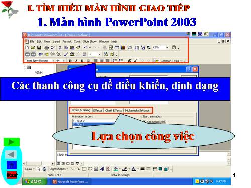 HƯỚNG DẪN SỬ DỤNG POWERPOINT 2003