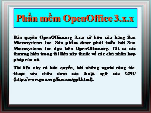 Hướng dẫn cài OPEN OFFICE