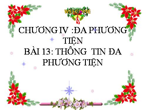 Bài 13. Thông tin đa phương tiện