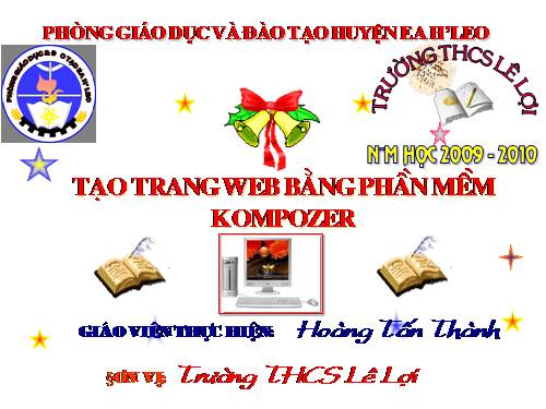 Bài 5. Tạo trang web bằng phần mềm Kompozer