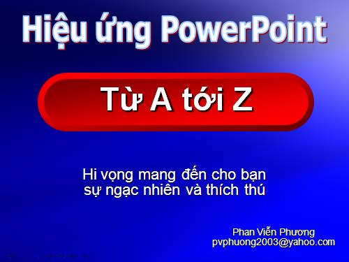 Bài 12. Tạo các hiệu ứng động