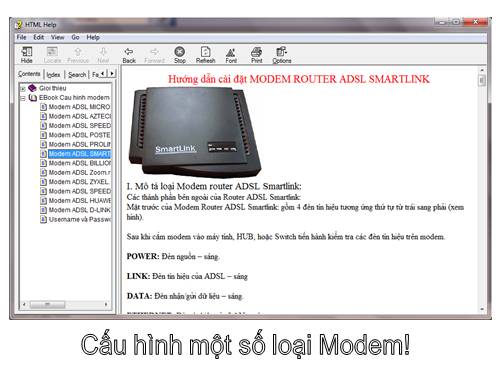 Cấu hình một số Modem thông dụng!