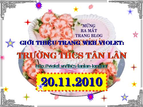 Giới thiệu về trang Web Trường THCS Tân Lân