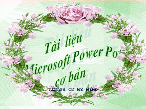 CĂN BẢN VỚI POWEPROINT 2