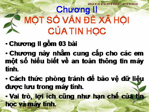 Bài 6. Bảo vệ thông tin máy tính