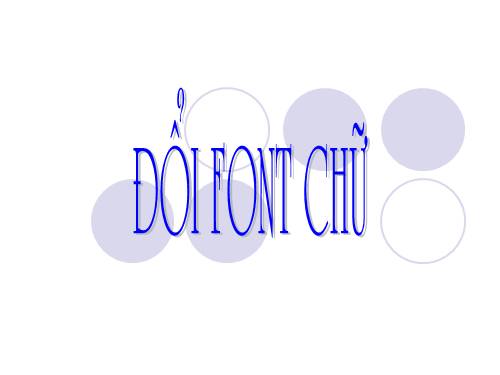 Đổi font chữ