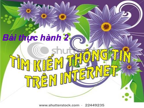 Bài thực hành 2. Tìm kiếm thông tin trên Internet