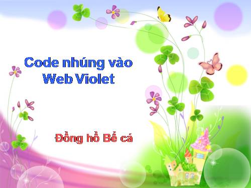 Code Đồng hồ Bể cá