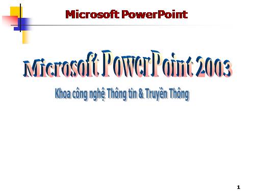 Bài Giảng Powerpiont