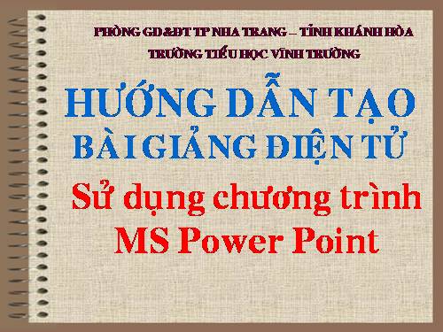 Sạo giáo an điện tử trên: Powertoint