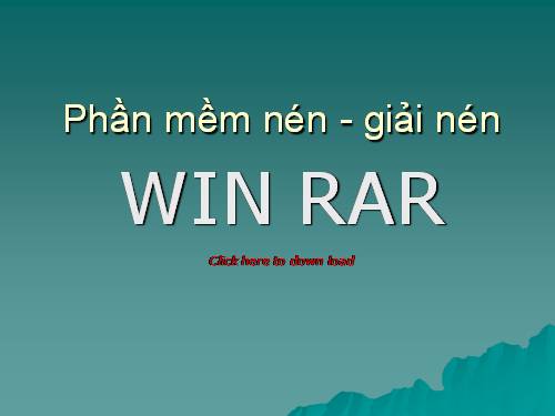 Phần mềm nén - giải nén Winrar 370 vn