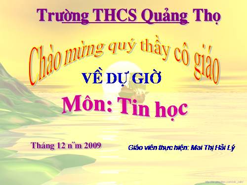 Tiết 68. Nghề tin học ứng dụng