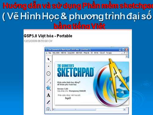 Hướng dẫn sử dụng sketpad 5.0