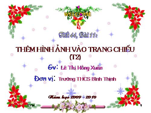 Bài 11. Thêm hình ảnh vào trang chiếu