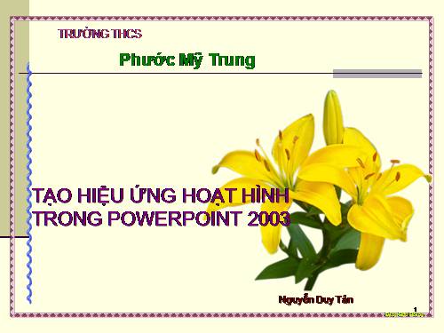 hiệu ứng power point hoàn chỉnh