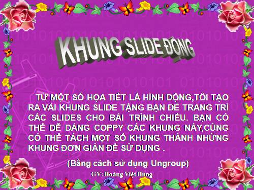 Khung Slide động vui mắt