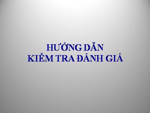 hướng dẫn KT&ĐG tin học THCS Q4