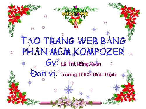 Bài 5. Tạo trang web bằng phần mềm Kompozer