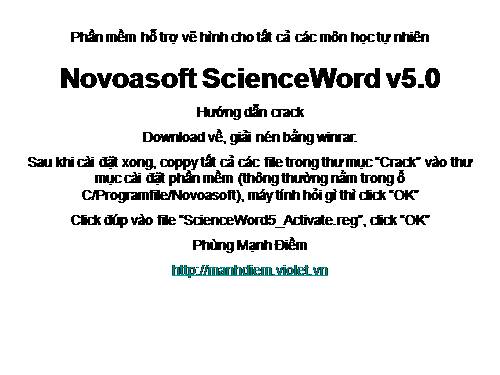 Novoasoft ScienceWord v5.0