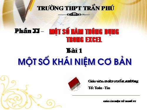 Bai giang Excel 2003