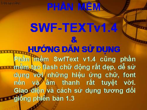 phan mem SWFText 1.4