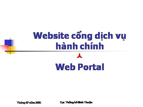 Website cổng dịch vụ hành chính