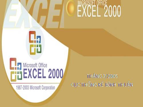 Giáo trình học MS-Excel 2000