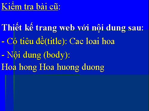 Bài thực hành 4. Tạo trang web đơn giản