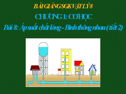 Bài 8. Áp suất chất lỏng - Bình thông nhau