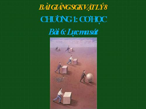 Bài 6. Lực ma sát