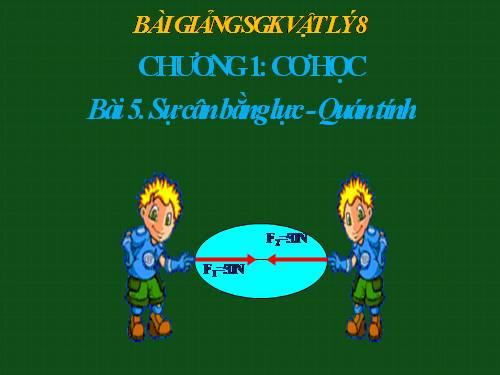 Bài 5. Sự cân bằng lực - Quán tính