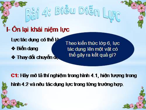 Bài 4. Biểu diễn lực