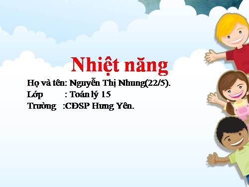 Bài 21. Nhiệt năng