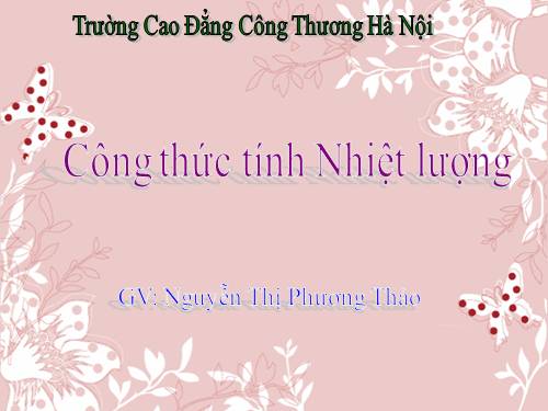 Bài 24. Công thức tính nhiệt lượng